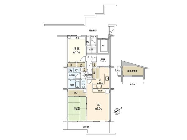 シャレール新座 間取図(平面図)