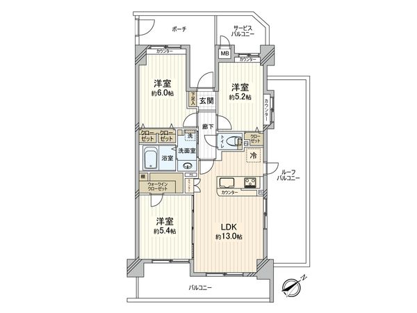 アーベイン朝霞エルディア 間取図(平面図) アーベイン朝霞エルディア 間取図(平面図)