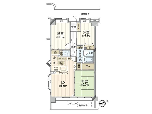 ベルポート朝霞弐番館 間取図(平面図) ベルポート朝霞弐番館 間取図(平面図)