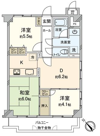 リヴァージュ志木 間取図(平面図) リヴァージュ志木 間取図(平面図)