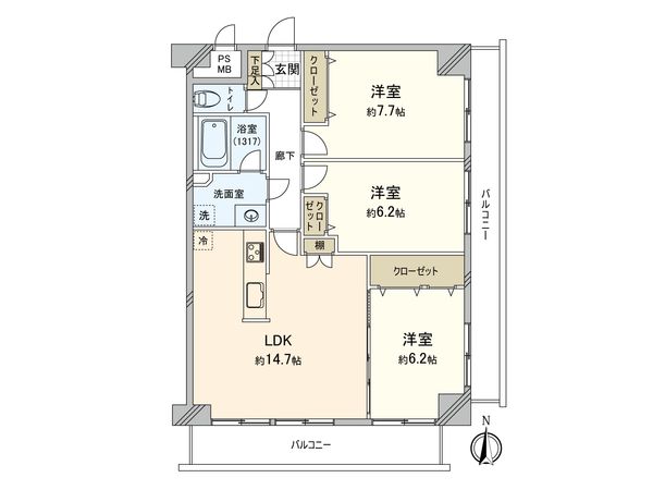 レクセル朝霞 間取図(平面図) レクセル朝霞 間取図(平面図)