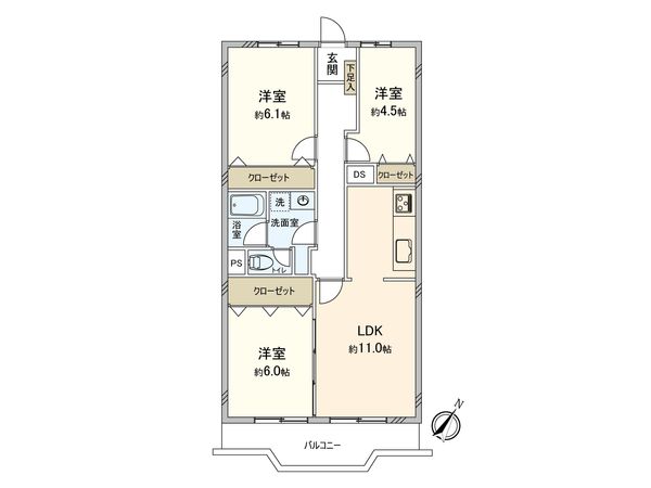 志木ニュータウン南の森壱番街 15号棟 間取図(平面図) 志木ニュータウン南の森壱番街 15号棟 間取図(平面図)