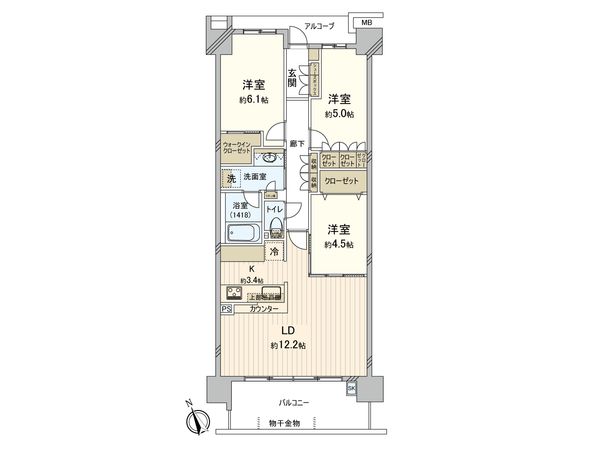 シャリエ朝霞グランフィールド 間取図(平面図) シャリエ朝霞グランフィールド 間取図(平面図)