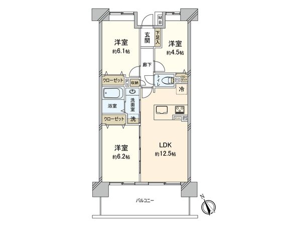 ベルポート朝霞台参番館 間取図(平面図) ベルポート朝霞台参番館 間取図(平面図)