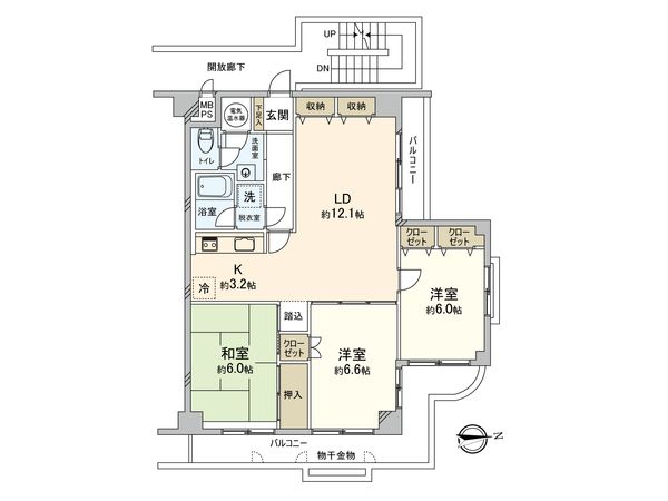 シャルマンコーポ朝霞 間取図(平面図)
