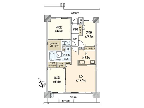 イニシア朝霞台 間取図(平面図) イニシア朝霞台 間取図(平面図)