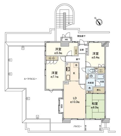 コスモ志木 間取図(平面図) コスモ志木 間取図(平面図)