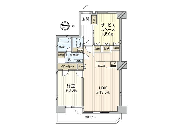 ヴェレーナ朝霞台デュオ 間取図(平面図) ヴェレーナ朝霞台デュオ 間取図(平面図)