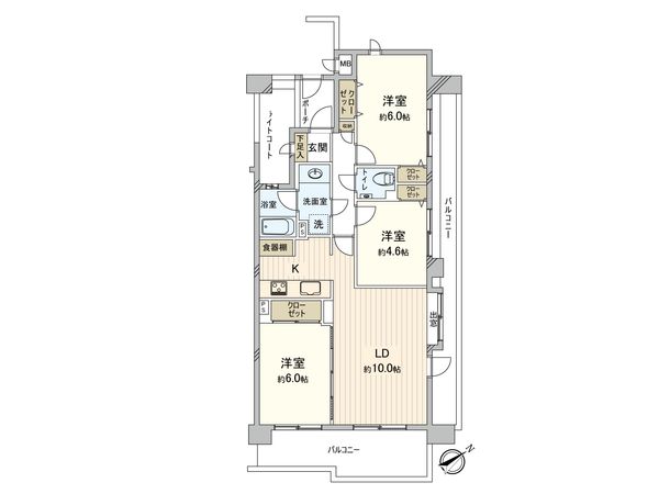 ザ・ステイツ志木パークステージ 間取図(平面図) ザ・ステイツ志木パークステージ 間取図(平面図)