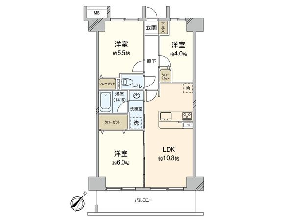 ナイスアーバン志木 間取図(平面図) ナイスアーバン志木 間取図(平面図)