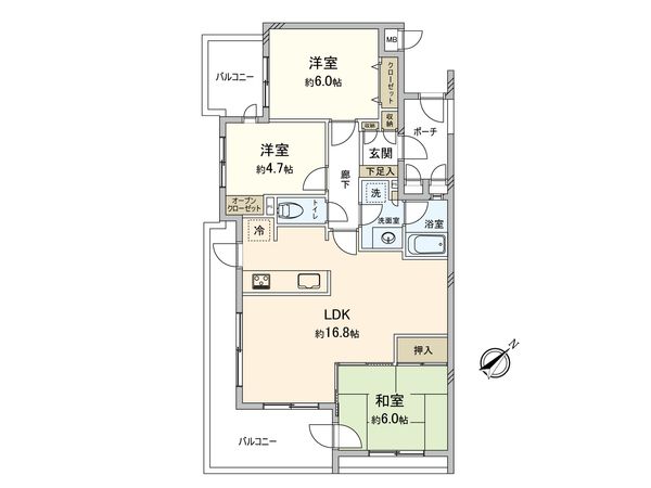 ザ・ステイツ志木幸町 間取図(平面図) ザ・ステイツ志木幸町 間取図(平面図)