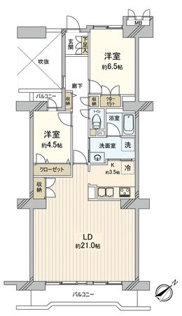 朝日プラザ武蔵野マーテルヒルズ 参番館 間取図(平面図) 朝日プラザ武蔵野マーテルヒルズ 参番館 間取図(平面図)