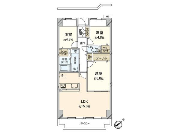 ネオ・アーバン朝霞台 間取図(平面図)