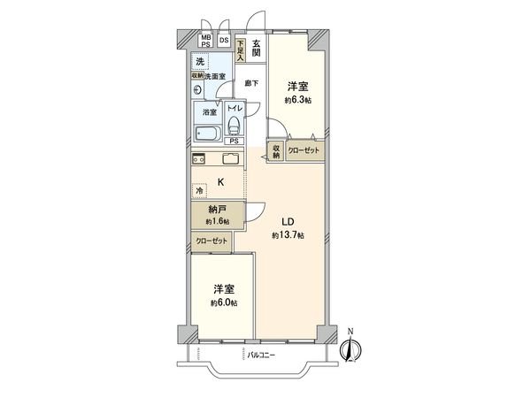 コーラルハイツ志木 間取図(平面図)