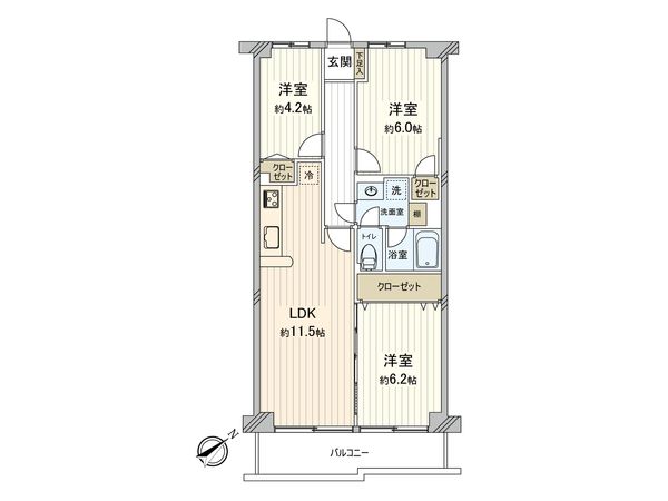 マンハイム武蔵野北 間取図(平面図) 間取図(平面図)