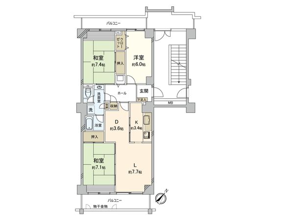 志木ニュータウン中央の森弐番街 7号棟 間取図(平面図) 志木ニュータウン中央の森弐番街 7号棟 間取図(平面図)