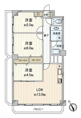 志木コーポラス 間取図(平面図) 間取図(平面図)