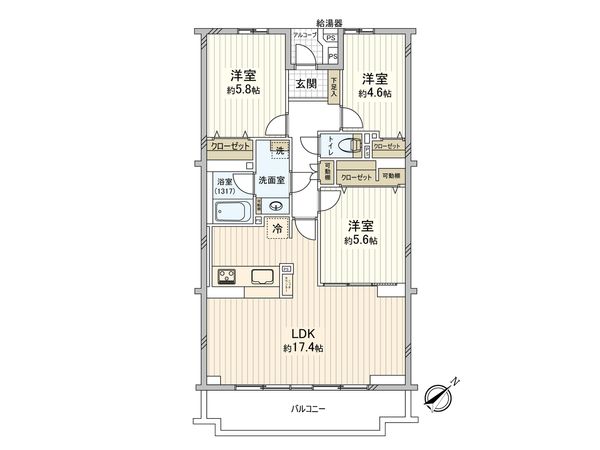 ネオ・アーバン新座弐番館 間取図(平面図) ネオ・アーバン新座弐番館 間取図(平面図)