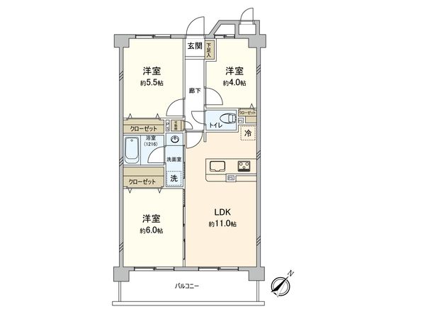 ロイヤルステージ朝霞 間取図(平面図)