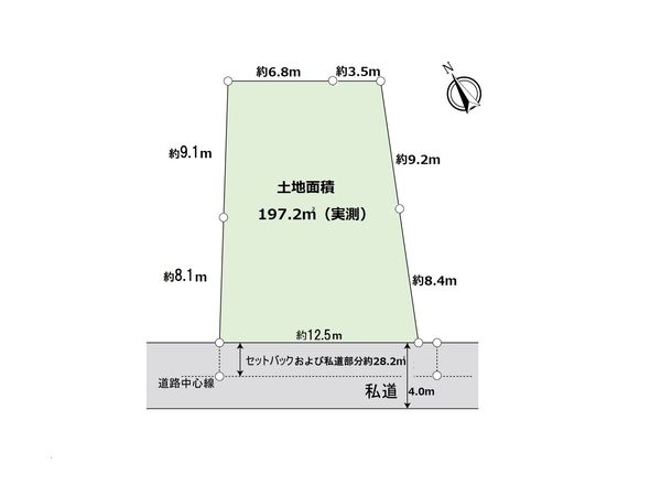 和光市白子2丁目土地 区画図 和光市白子2丁目土地 区画図