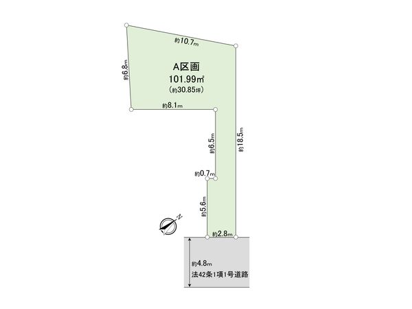 和光市白子3丁目 土地 A区画 区画図 区画図