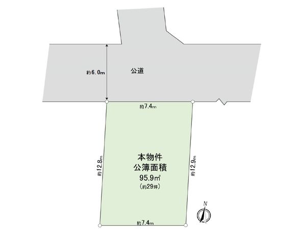 練馬区田柄4丁目 土地 区画図