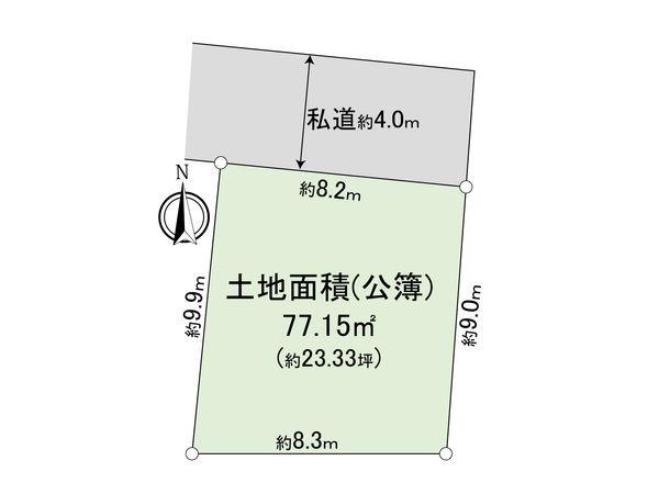 板橋区赤塚2丁目 土地 区画図 板橋区赤塚2丁目 土地 区画図