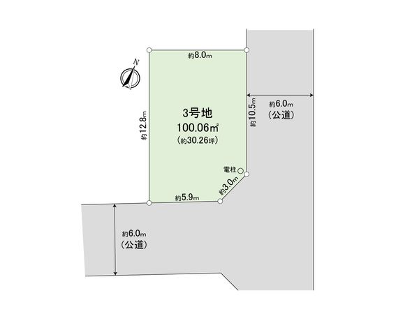 和光市白子3丁目 土地 3区画 区画図 和光市白子3丁目 土地 3区画 区画図