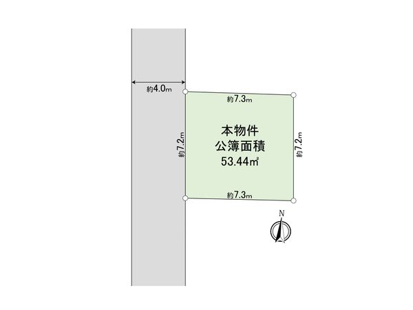 練馬区田柄2丁目土地 区画図 練馬区田柄2丁目土地 区画図
