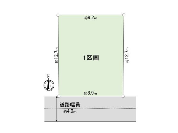 練馬区谷原2丁目土地 区画図