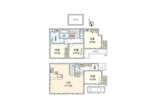 建物面積98.00平米土地面積82.09平米