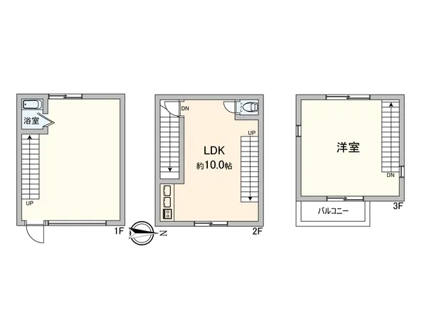 簡易的な間取りで使いやすい間取りです。