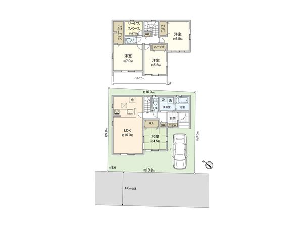 和光市南1丁目 新築戸建 間取図(平面図) 和光市南1丁目 新築戸建 間取図(平面図)