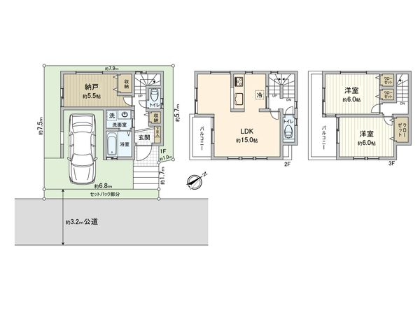 和光市中央1丁目 戸建 間取図(平面図) 間取図(平面図)
