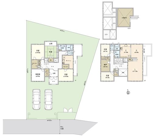 練馬区旭町2丁目戸建 間取図(平面図) 練馬区旭町2丁目戸建 間取図(平面図)