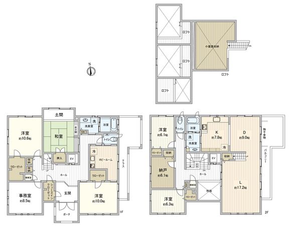 練馬区旭町2丁目戸建 間取図(平面図) 練馬区旭町2丁目戸建 間取図(平面図)