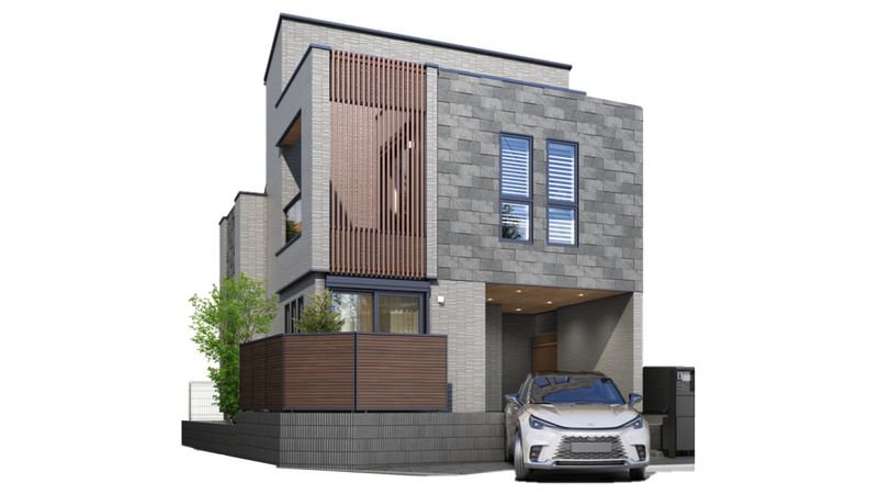 板橋区高島平5丁目新築A号棟 外観パース図