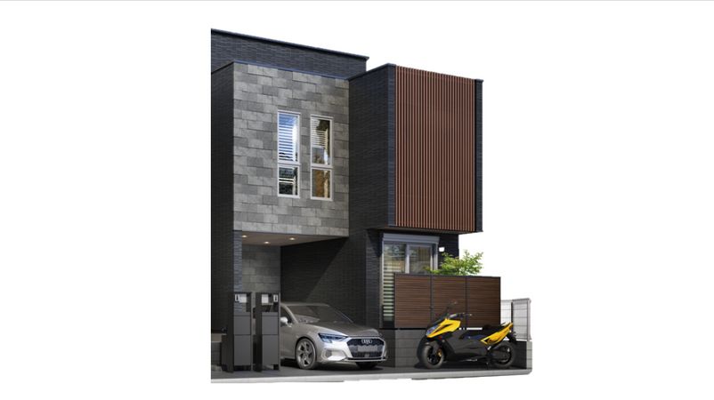 板橋区高島平5丁目新築B号棟 外観パース図