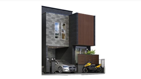 板橋区高島平5丁目新築B号棟 外観パース図