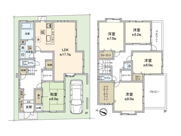 練馬区北町8丁目 戸建 間取図(平面図) 練馬区北町8丁目 戸建 間取図(平面図)