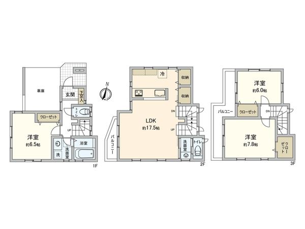 和光市白子3丁目戸建 間取図(平面図)
