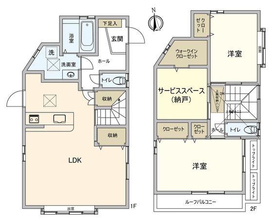 和光市下新倉4丁目 戸建 間取図(平面図)