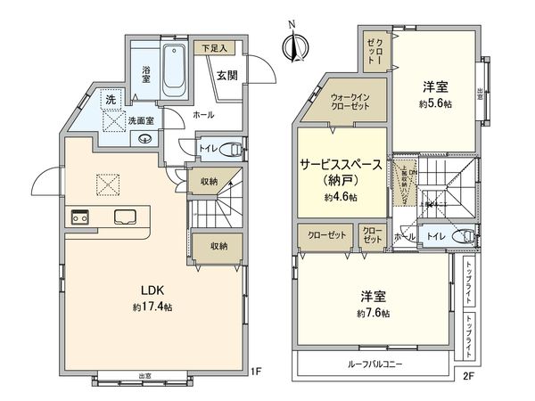 和光市下新倉4丁目 戸建 間取図(平面図)