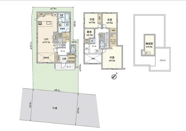 和光市白子3丁目戸建 間取図(平面図) 間取図(平面図)