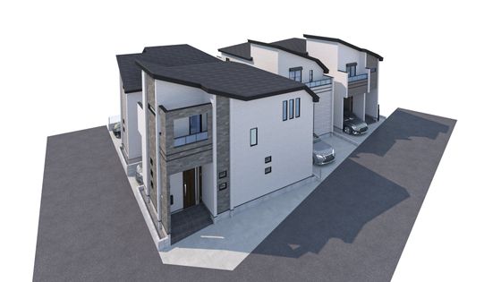 練馬区田柄4丁目 戸建 B号棟 外観パース図