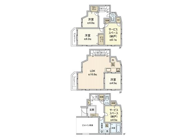 和光市白子1丁目 戸建 2号棟 間取図(平面図) 和光市白子1丁目 戸建 2号棟 間取図(平面図)