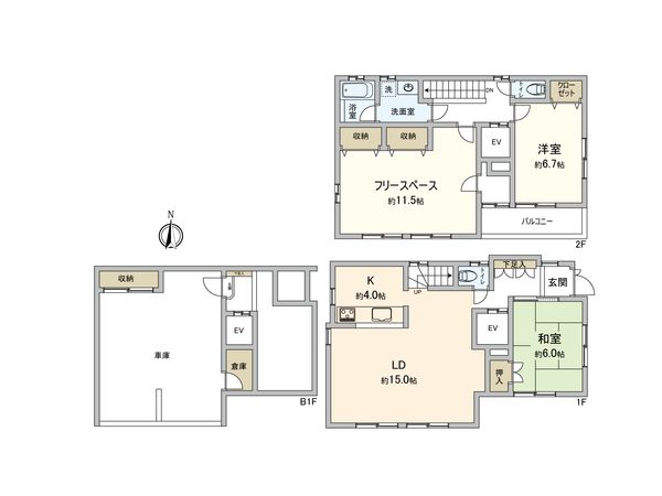 練馬区北町8丁目 中古戸建 間取図(平面図) 練馬区北町8丁目 中古戸建 間取図(平面図)