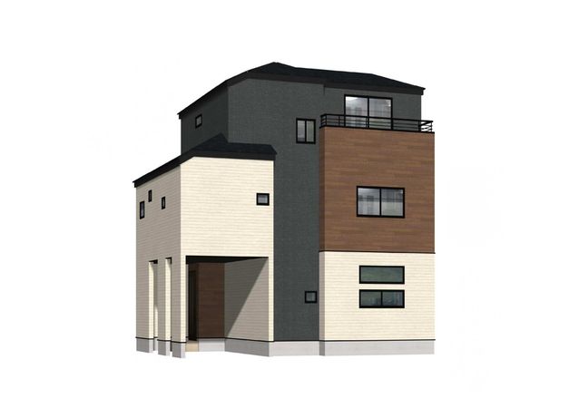 練馬区北町3丁目新築戸建 外観パース図