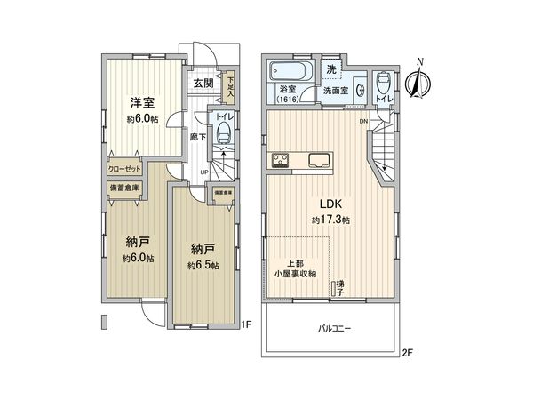 板橋区成増4丁目戸建 間取図(平面図) 板橋区成増4丁目戸建 間取図(平面図)