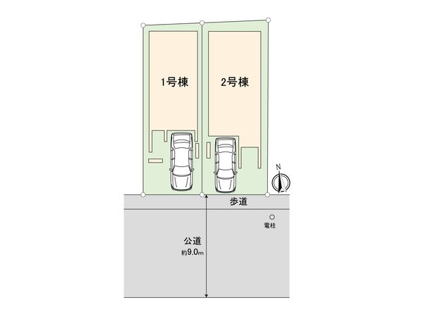 練馬区北町2丁目 新築戸建 2号棟 全体区画図